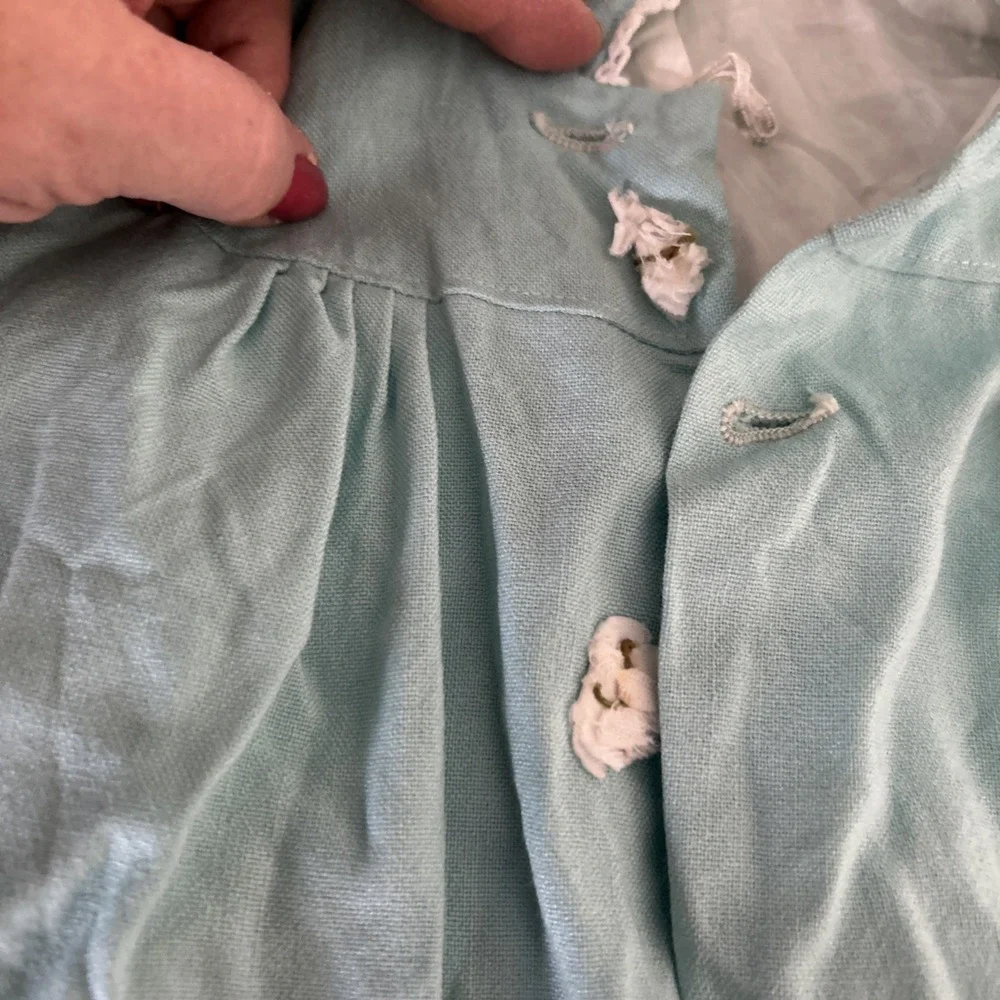 vintage union made Girls Robin Eggs Blue Dress Jacket 18 Months
